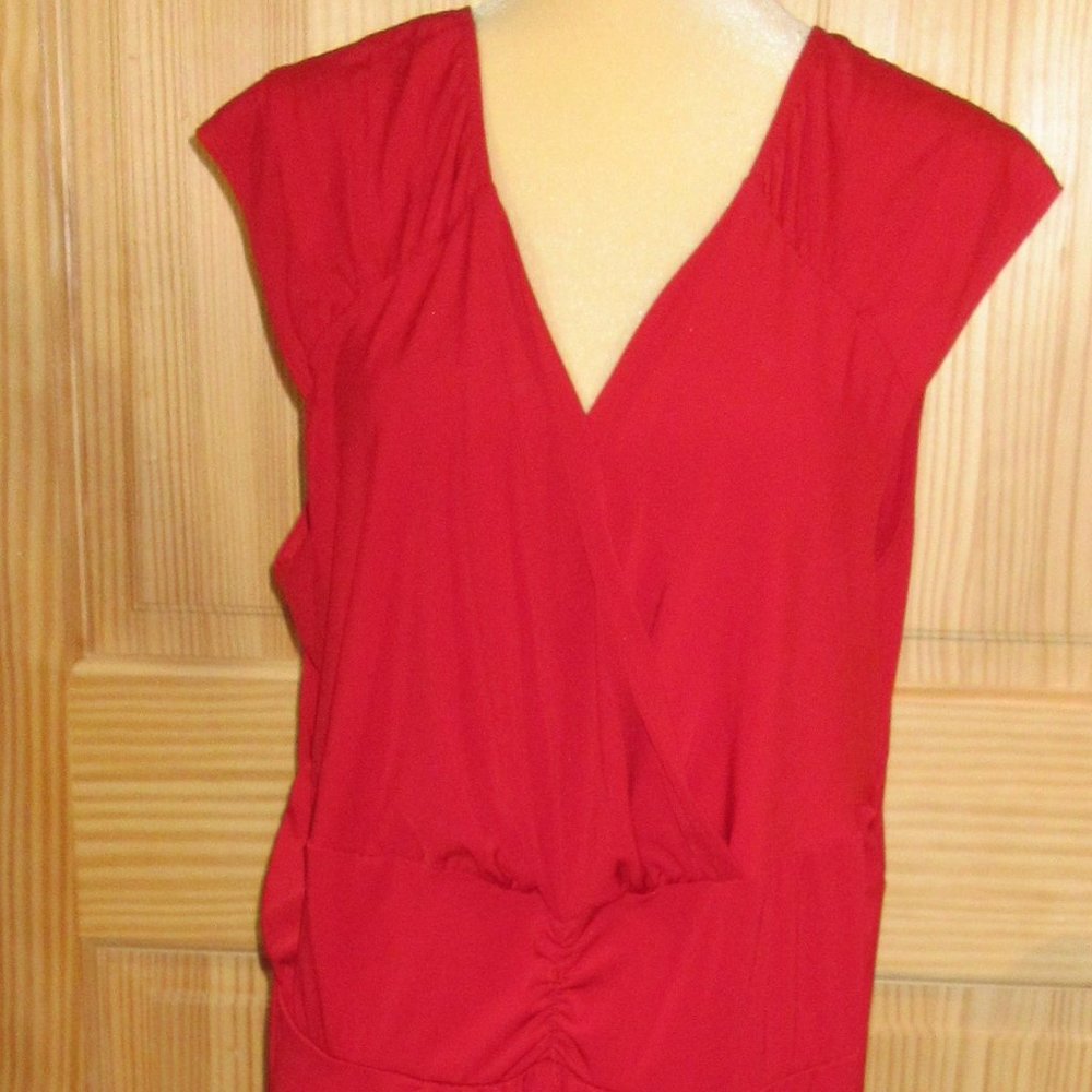 NY Collection Woman: Long Red Dress: Size 3X